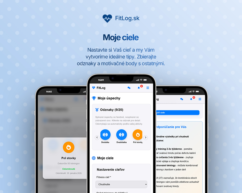 🎯 Moje ciele – motivácia a odporúčania